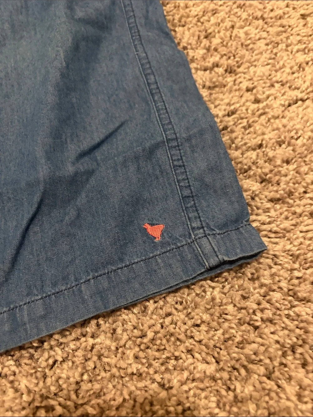 EUC Pink Chicken Wylie Wide Leg Pant in Chambray Sz 5